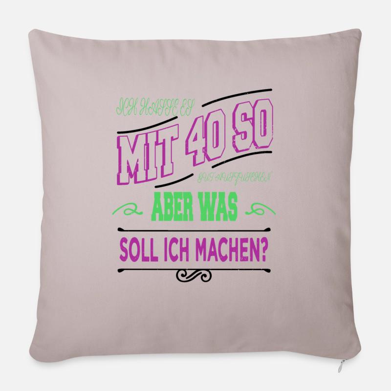 humor geburtstagsgeschenk elternzeit - Sofakissenbezug 45 x 45 cm - helles Taupe