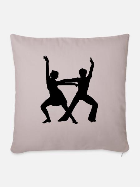 Tanz, Dance, Tanzen - Sofakissenbezug 45 x 45 cm - helles Taupe