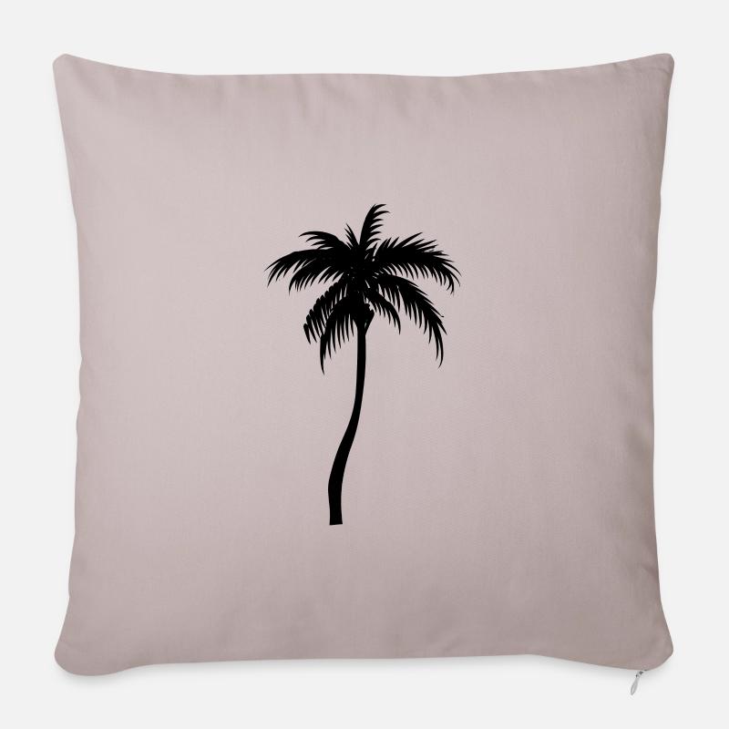 Palme Palm - Sofakissenbezug 45 x 45 cm - helles Taupe
