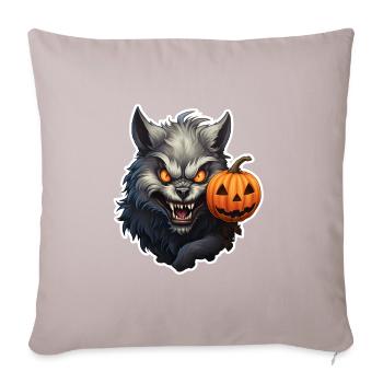 Halloween Wewolf - Sofakissenbezug 45 x 45 cm - helles Taupe - Vorne