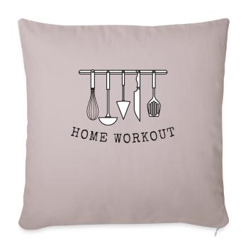 Mère mère maison maison cadeau de mère - Housse de coussin décorative 45 x 45 cm - taupe clair - Devant