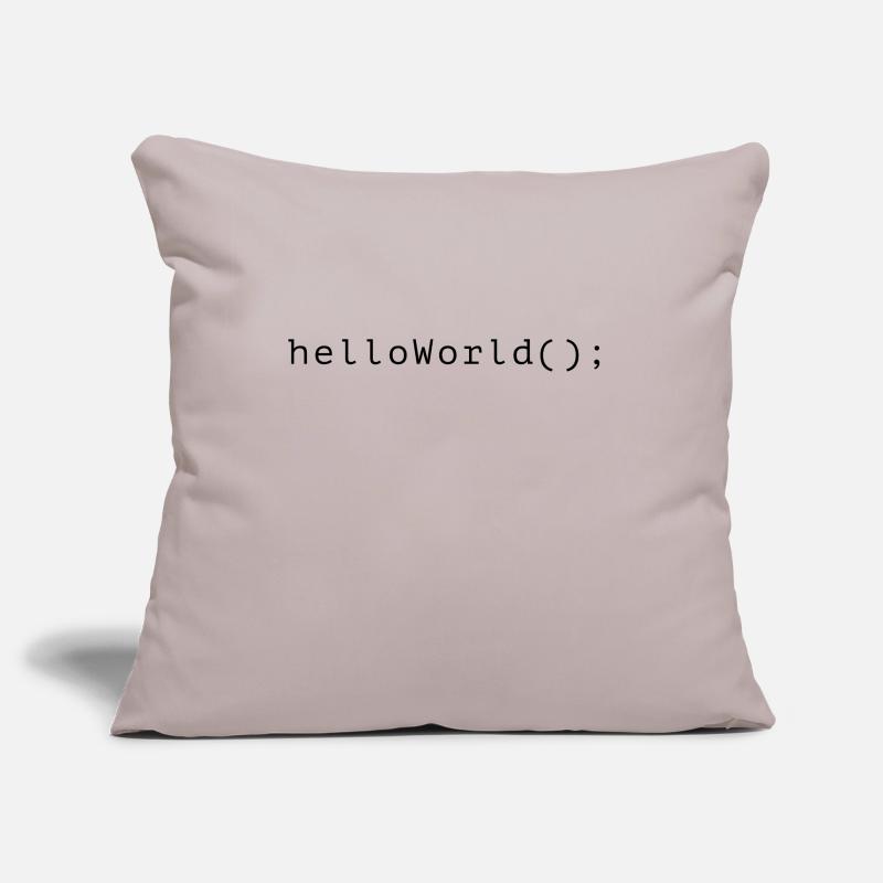 HelloWorld Programm Code Coding Informatik Sofakissenbezug 45 x 45 cm