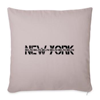 New York Stadtbezirk Brooklyn - Sofakissenbezug 45 x 45 cm - helles Taupe - Vorne