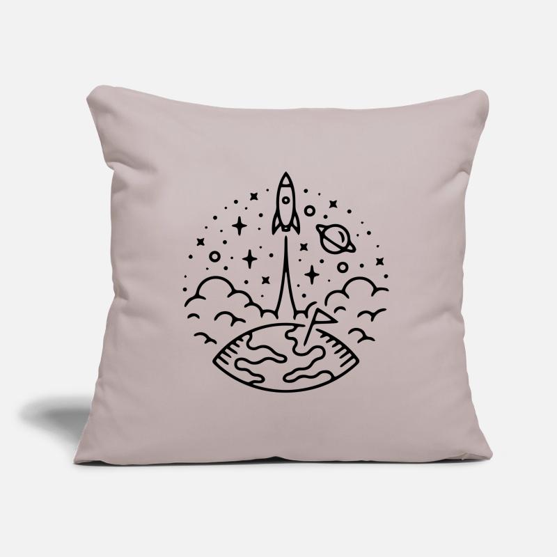 Raketenstart Geschenk Idee Sofakissenbezug 45 x 45 cm