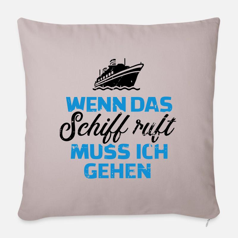 Kreuzfahrt - Sofakissenbezug 45 x 45 cm - helles Taupe