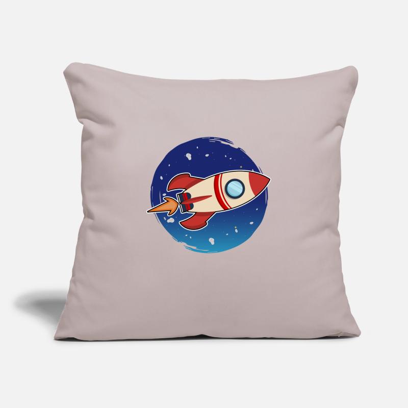 Fast Rocket se lance dans l'espace Housse de coussin décorative 45 x 45 cm