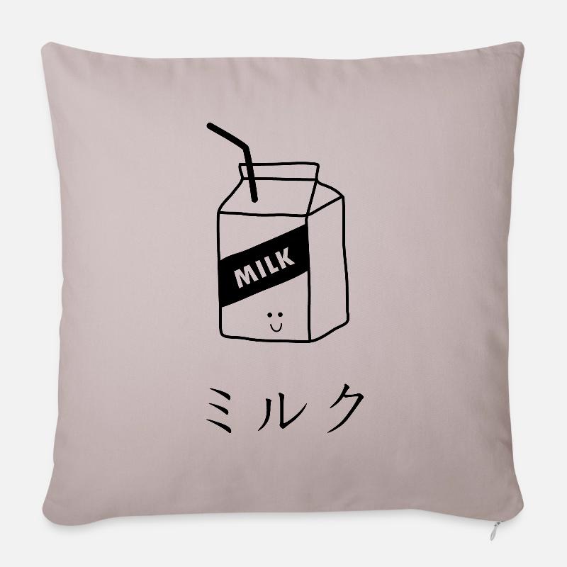 Milch - Sofakissenbezug 45 x 45 cm - helles Taupe