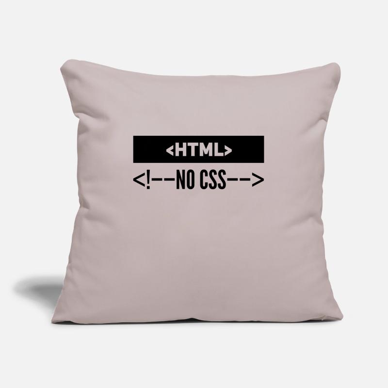 HTML Pas de CSS Housse de coussin décorative 45 x 45 cm