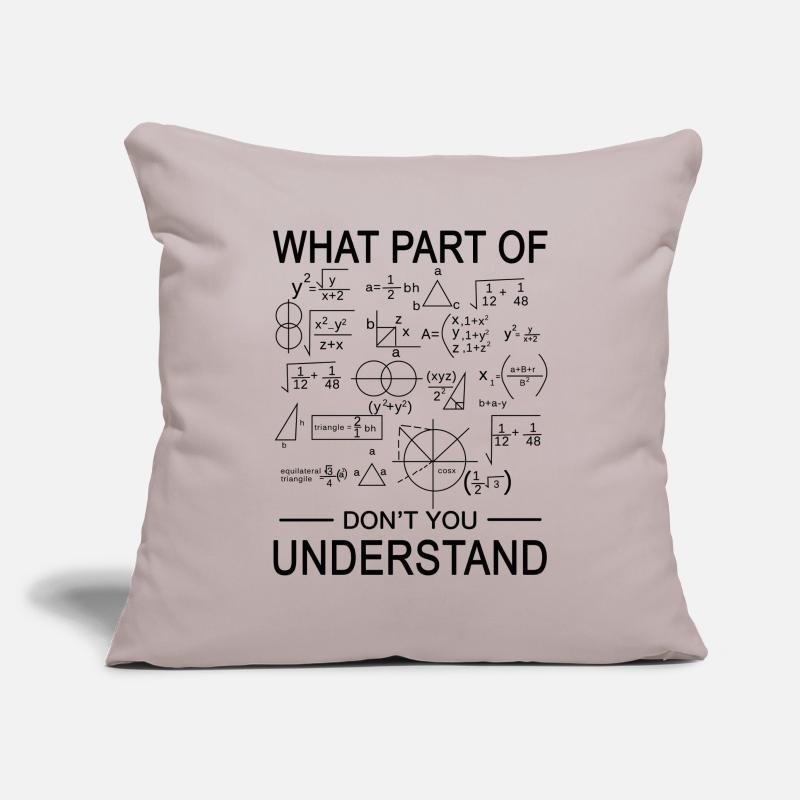 Engineer mathematician Sofa pillowcase 17,3'' x 17,3'' (45 x 45 cm)