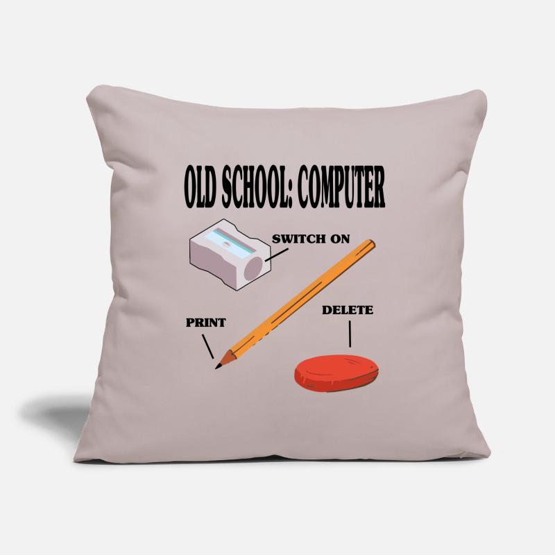 Old School Computer PC Technik Sofakissenbezug 45 x 45 cm