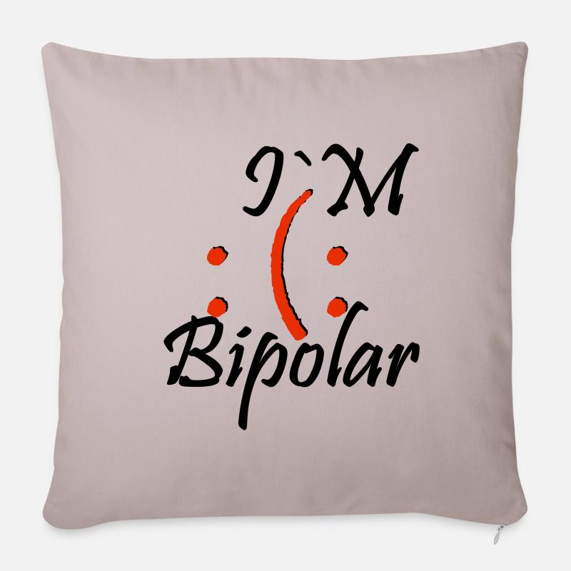 bipolar - Sofakissenbezug 45 x 45 cm - helles Taupe