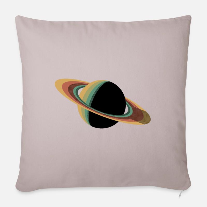 Saturn. - Sofakissenbezug 45 x 45 cm - helles Taupe