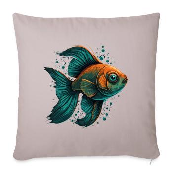 Fish Eye - Sofa pillowcase 17,3'' x 17,3'' (45 x 45 cm) - light taupe - Front