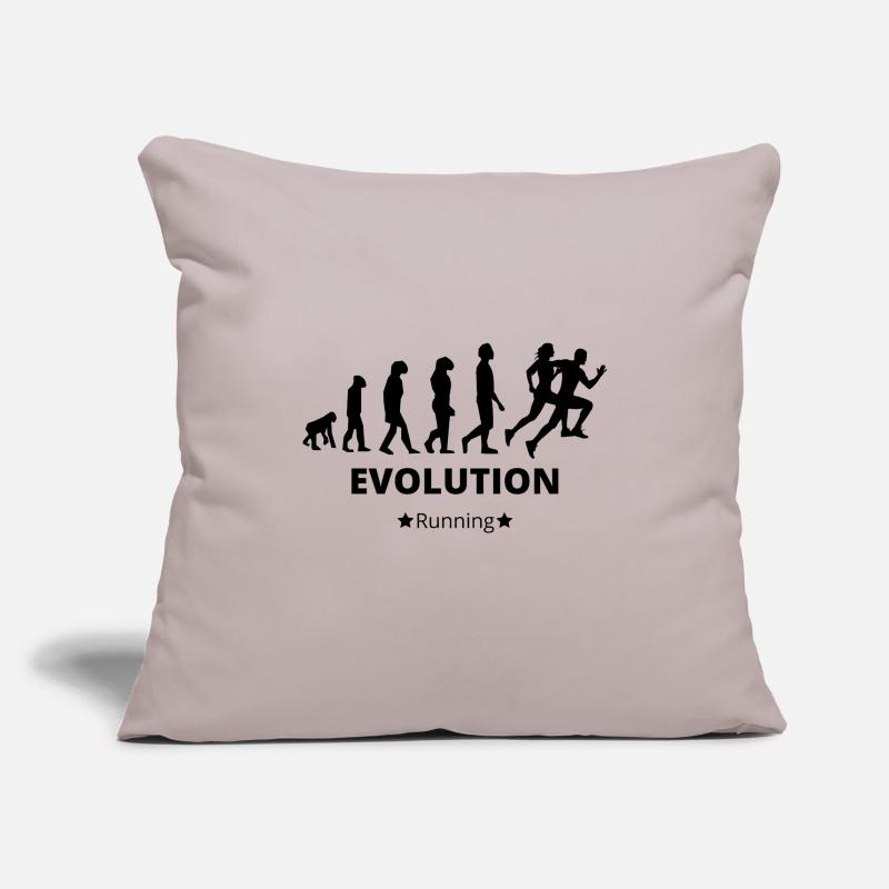 Evolution läuft Sofakissenbezug 45 x 45 cm