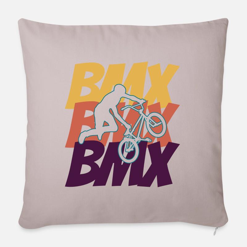 BMX BMX BMX - Sofakissenbezug 45 x 45 cm - helles Taupe
