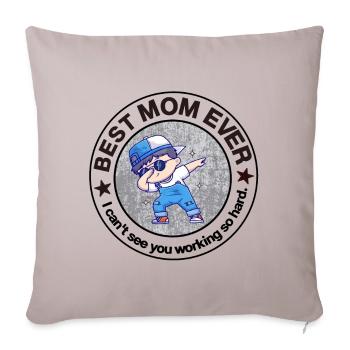 Meilleure maman de tous les temps Allerbeste Mama - Housse de coussin décorative 45 x 45 cm - taupe clair - Devant