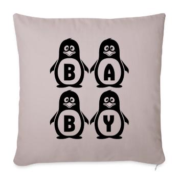 BÉBÉ - Housse de coussin décorative 45 x 45 cm - taupe clair - Devant