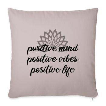 Lotus flower - Sofa pillowcase 17,3'' x 17,3'' (45 x 45 cm) - light taupe - Front