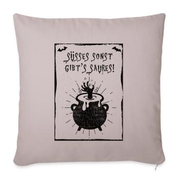 Les choses douces sont autrement - Housse de coussin décorative 45 x 45 cm - taupe clair - Devant