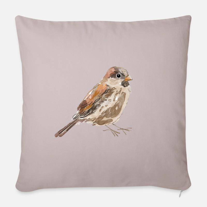 Spatz - Sofakissenbezug 45 x 45 cm - helles Taupe