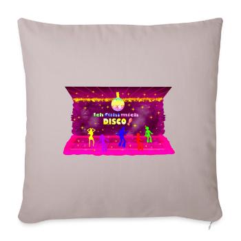 Disco, Pink, 80s, Retro, Party, Old School - Sofa pillowcase 17,3'' x 17,3'' (45 x 45 cm) - light taupe - Front