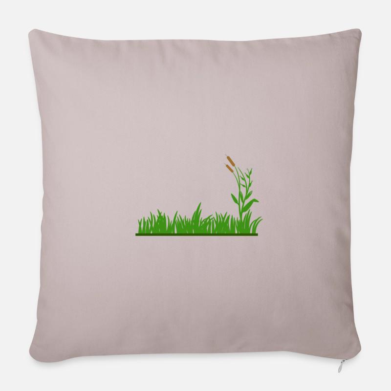 Wiese - Sofakissenbezug 45 x 45 cm - helles Taupe