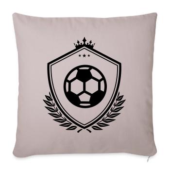 Football soccer coat of arms - Sofa pillowcase 17,3'' x 17,3'' (45 x 45 cm) - light taupe - Front