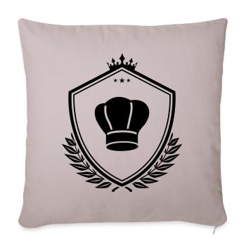 Armoiries du chapeau du chef - Housse de coussin décorative 45 x 45 cm - taupe clair - Devant