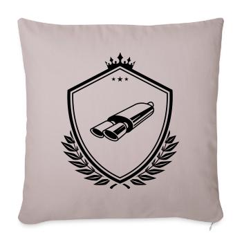 Exhaust tuning crest - Sofa pillowcase 17,3'' x 17,3'' (45 x 45 cm) - light taupe - Front