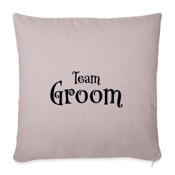 Équipe Groom - Housse de coussin décorative 45 x 45 cm - taupe clair - Devant