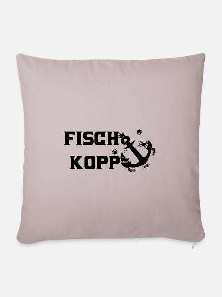 Fischkopp - Sofakissenbezug 45 x 45 cm - helles Taupe