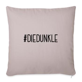 #DIEDUNKLE Dunkelhaarig Die Dunkle Seite Haare - Sofakissenbezug 45 x 45 cm - helles Taupe - Vorne