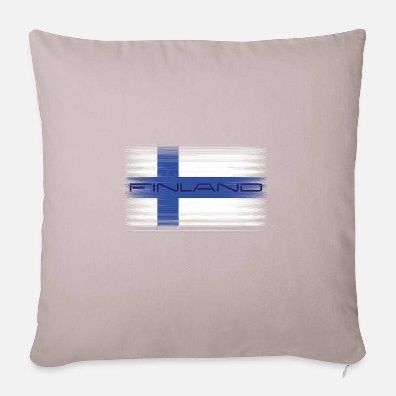 Finnland - Sofakissenbezug 45 x 45 cm - helles Taupe