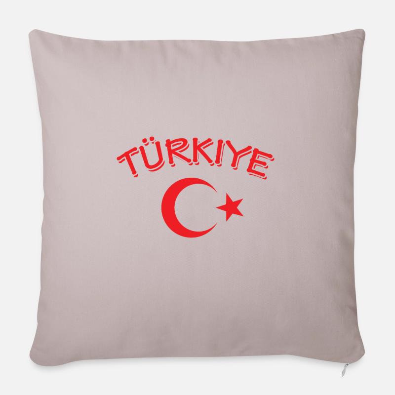 Türkei - Sofakissenbezug 45 x 45 cm - helles Taupe