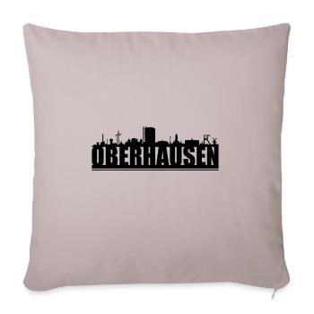 Oberhausen Design motif Germany - Sofa pillowcase 17,3'' x 17,3'' (45 x 45 cm) - light taupe - Front