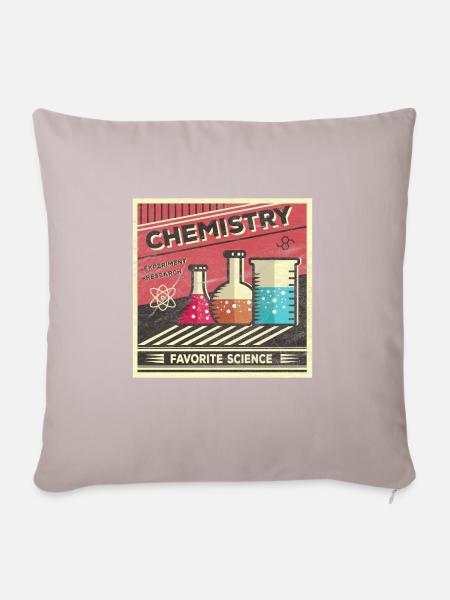 Chemie Chemikant Labor Lehrer Student Geschenk - Sofakissenbezug 45 x 45 cm - helles Taupe