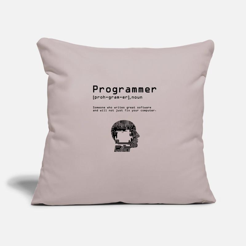 Chemise de programmeur Nerd Computer Science Computer Idea Housse de coussin décorative 45 x 45 cm