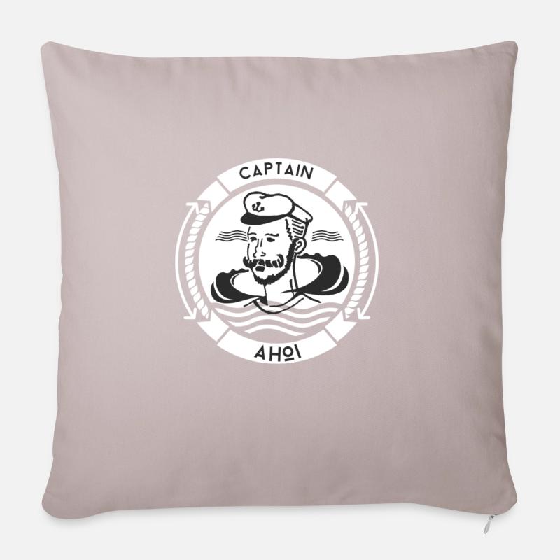 Ahoi - Sofakissenbezug 45 x 45 cm - helles Taupe
