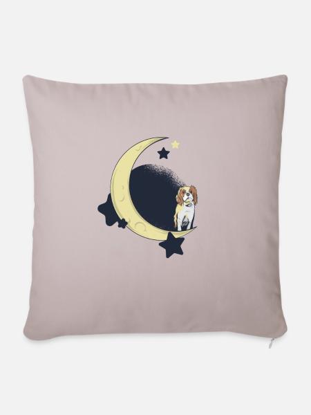 Cavalier King Charles Spaniel - Sofakissenbezug 45 x 45 cm - helles Taupe