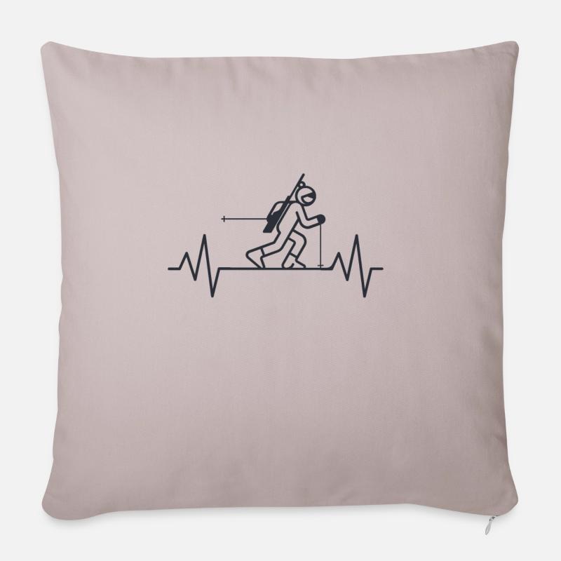 Biathlon - Sofakissenbezug 45 x 45 cm - helles Taupe