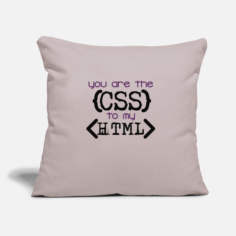 Css à Html Housse de coussin décorative 45 x 45 cm