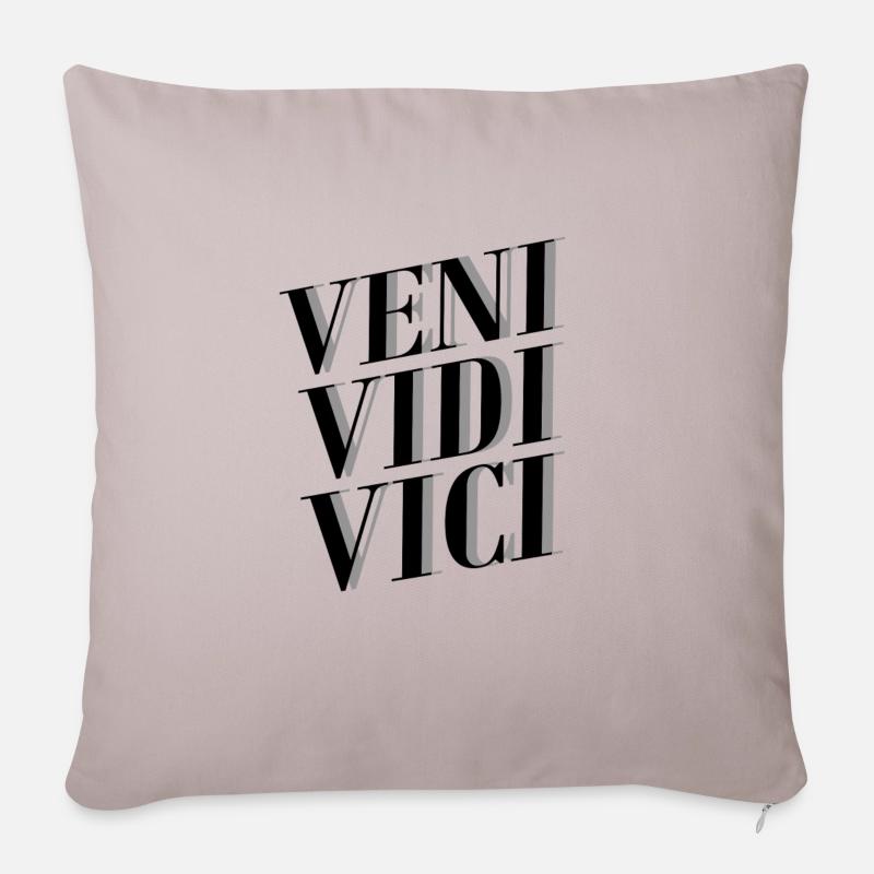Veni Vidi Vici - Sofakissenbezug 45 x 45 cm - helles Taupe