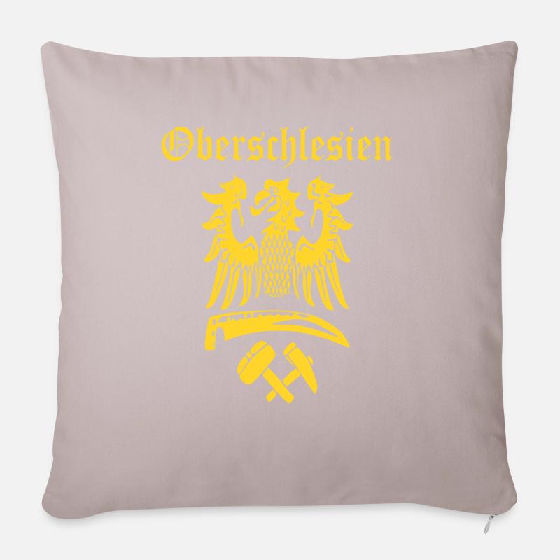 Oberschlesien - Sofakissenbezug 45 x 45 cm - helles Taupe