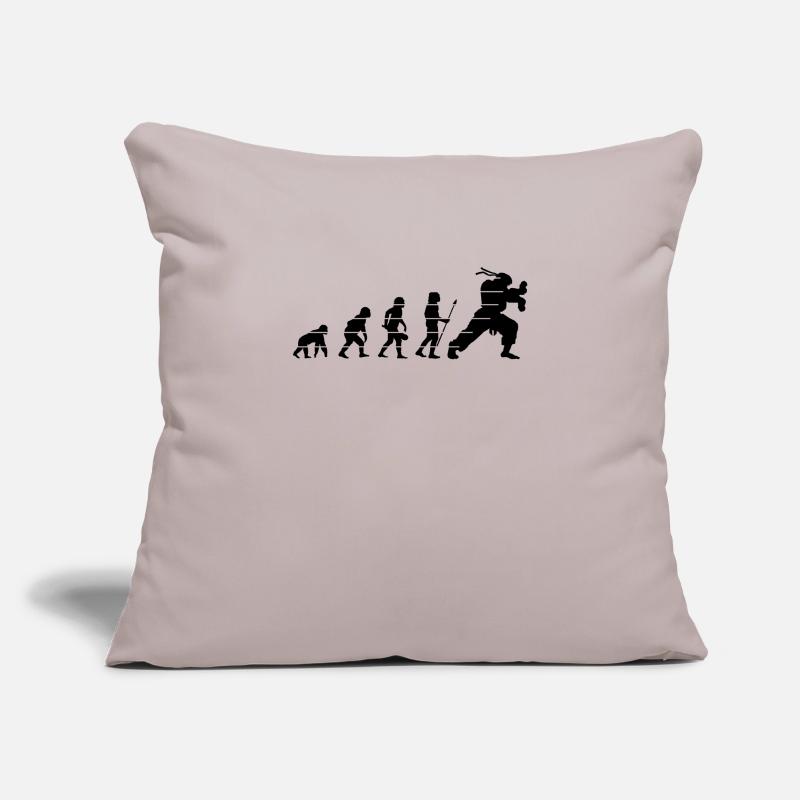 human evolution or hadouk Sofa pillowcase 17,3'' x 17,3'' (45 x 45 cm)