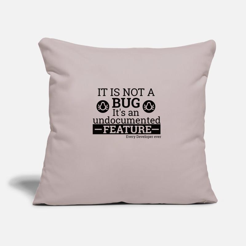 « Not a Bug » | Programmeur, programmeur Housse de coussin décorative 45 x 45 cm