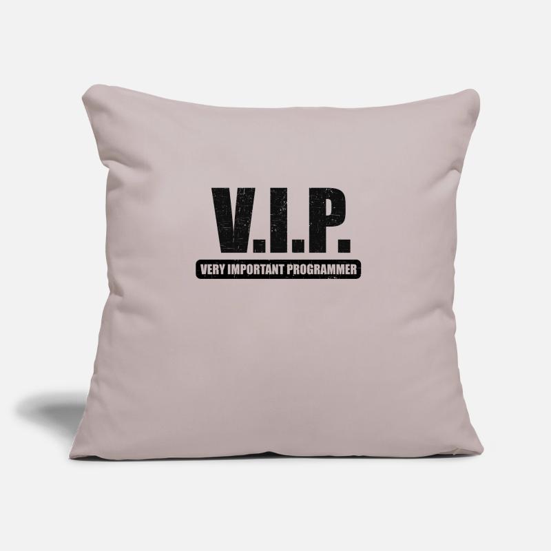 VIP VIP programmeur très important Linux IT Housse de coussin décorative 45 x 45 cm
