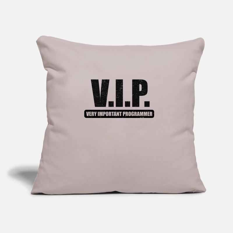 VIP VIP programmeur très important Linux IT Housse de coussin décorative 45 x 45 cm