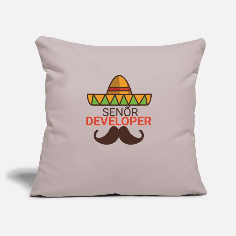 "Senor Developer, Senior Developer" |Programmierer Sofakissenbezug 45 x 45 cm