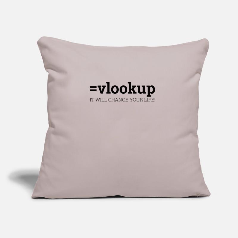 "=vlookup" | Admin, Computer, Computer Science Sofa pillowcase 17,3'' x 17,3'' (45 x 45 cm)