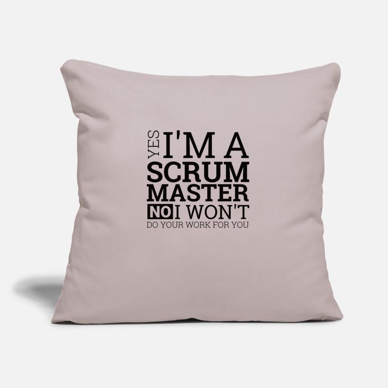 "Scrum Master" | Programmierer Sofakissenbezug 45 x 45 cm
